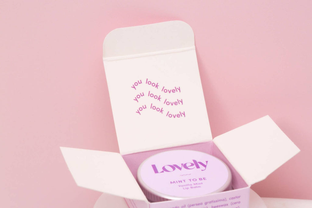 Lovely Skincare - Lip Balm - Mint to Be - Peppermint Vanilla