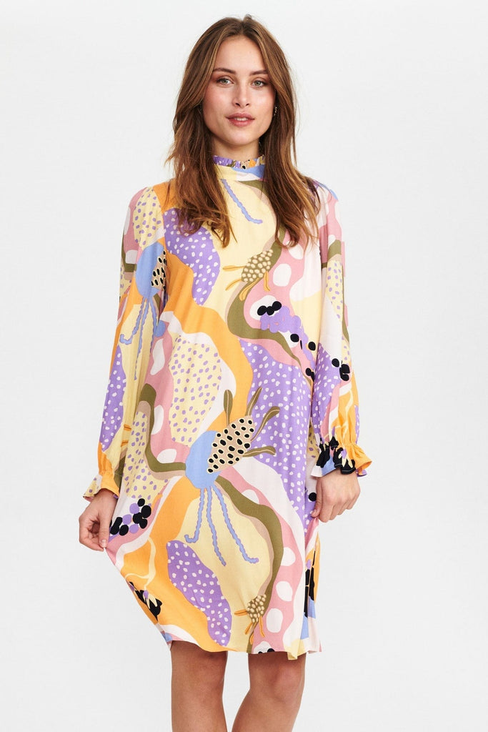 Numph Bold Print Dress Multi