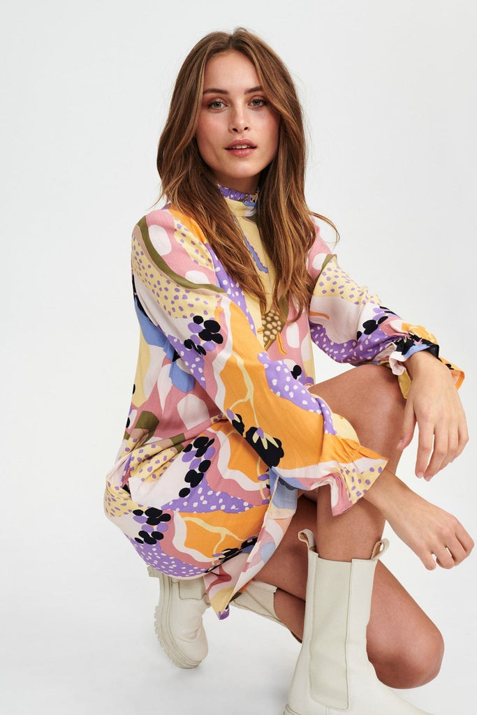 Numph Bold Print Dress Multi