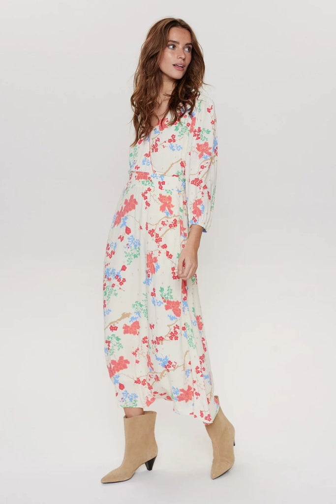 Numph Floral Midi Dress Multi