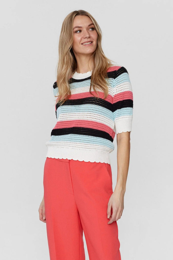 Numph Stripe Cotton Knit Multi