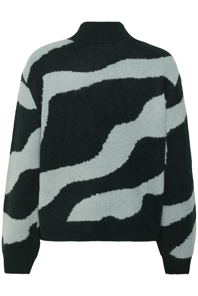 Saint Tropez Abstract Jumper Green