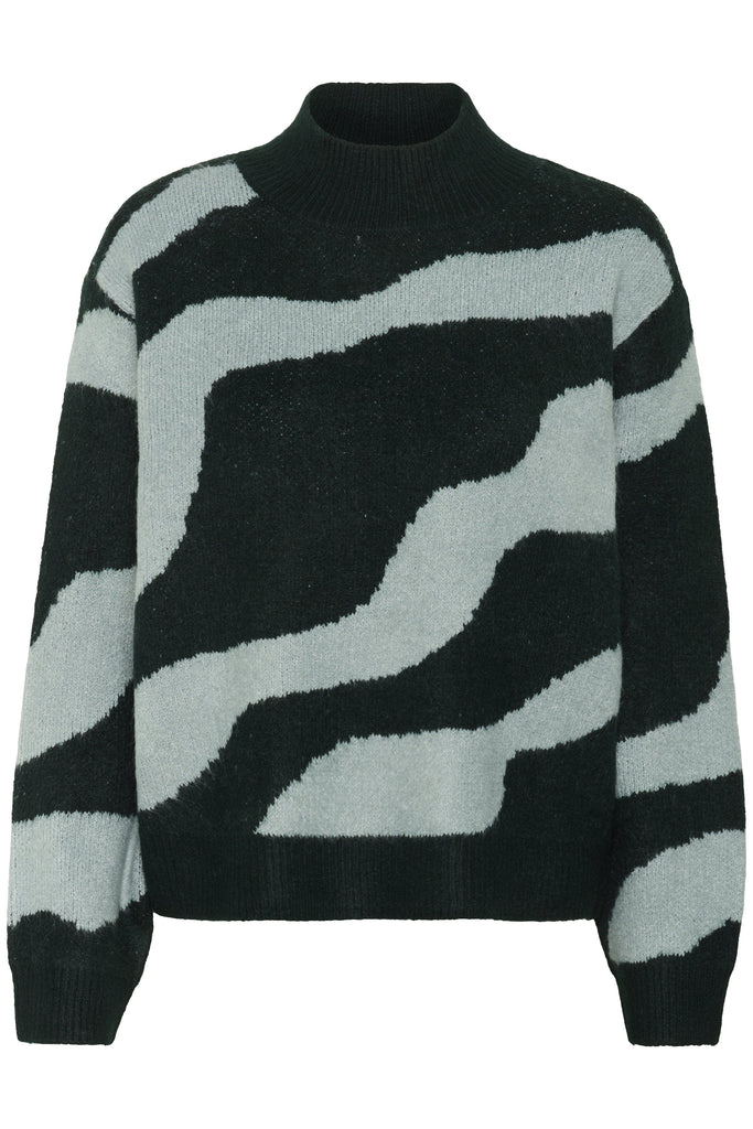 Saint Tropez Abstract Jumper Green