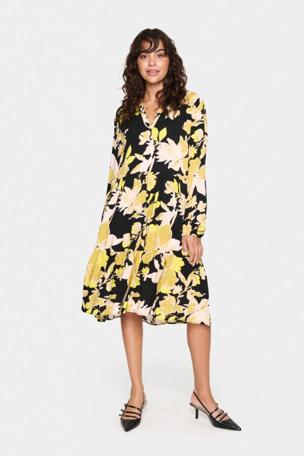 Saint Tropez Floral Tiered Dress Multi