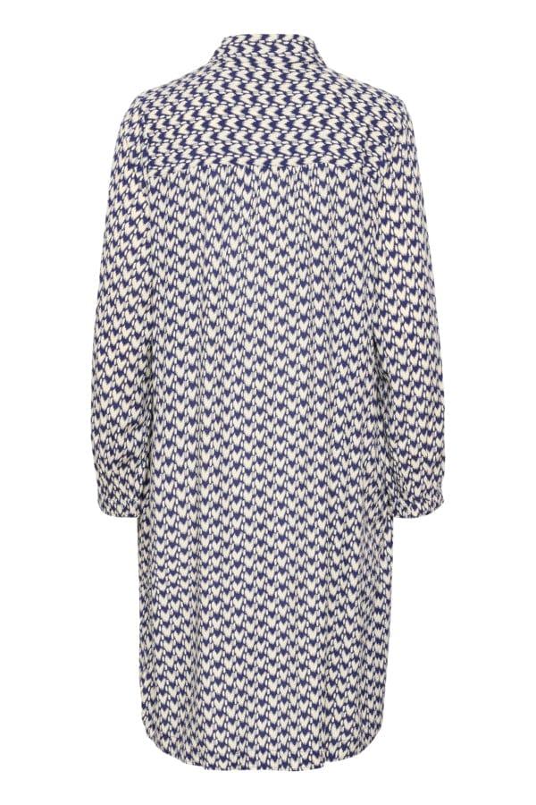 Saint Tropez Printed Shirt Dress Blue White