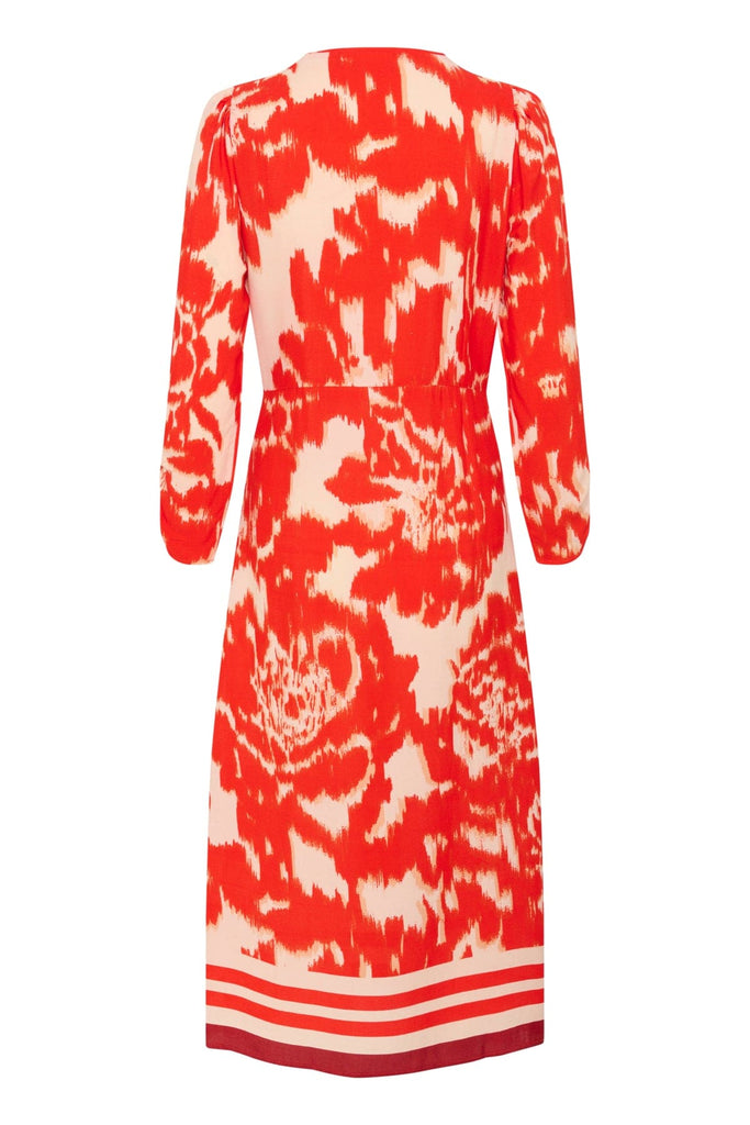 Saint Tropez Printed V Neck Midi Dress Multi