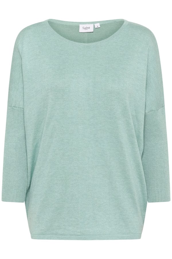 Saint Tropez Relaxed Lightweight Jumper Duck Egg Blue