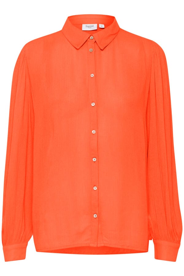 Saint Tropez Simple Blouse Bright Orange