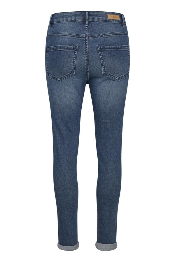 Saint Tropez Skinny Jeans Mid Blue