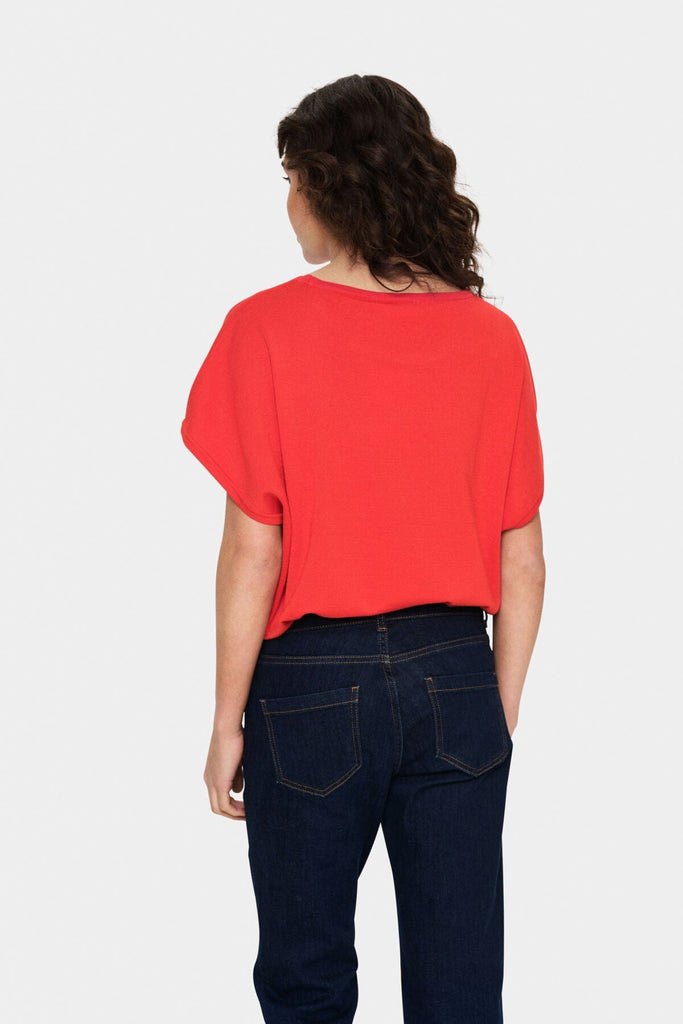 Saint Tropez Sleeveless Light Knit Red