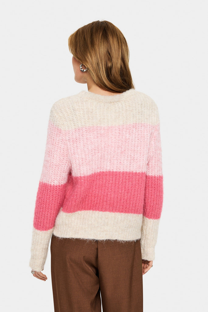 Saint Tropez Stripe Crew Neck Jumper Multi