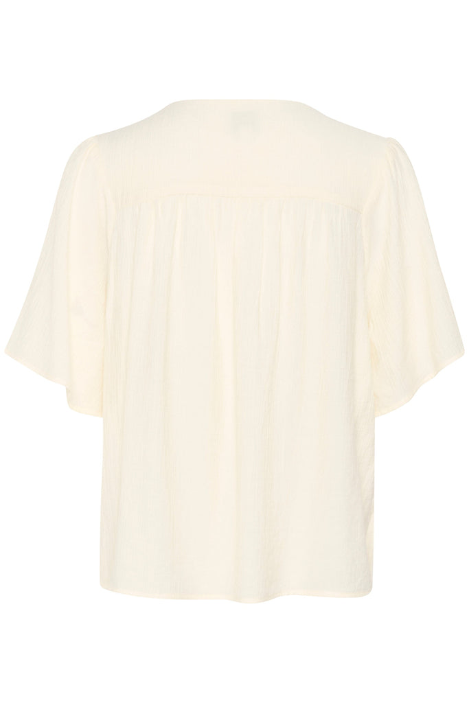 Saint Tropez V Neck Blouse Ivory