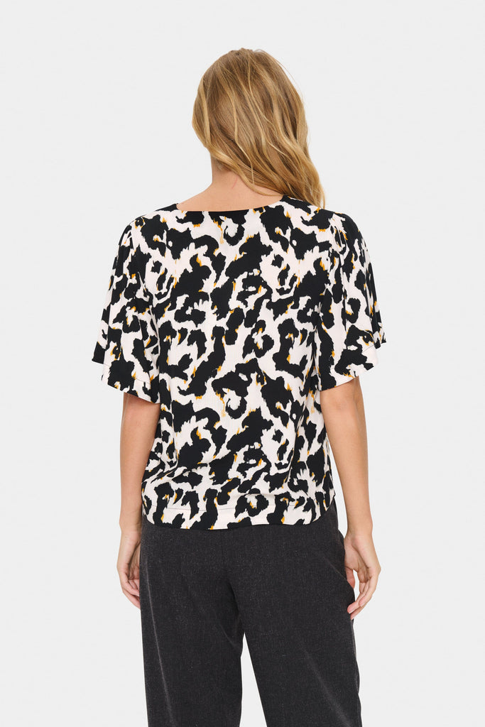 Saint Tropez V Neck Blouse Multi