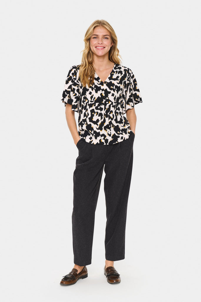 Saint Tropez V Neck Blouse Multi