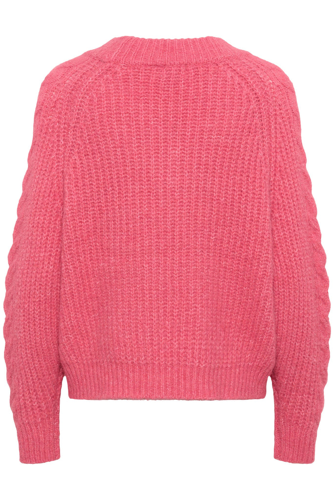 Saint Tropez V Neck Jumper Pink