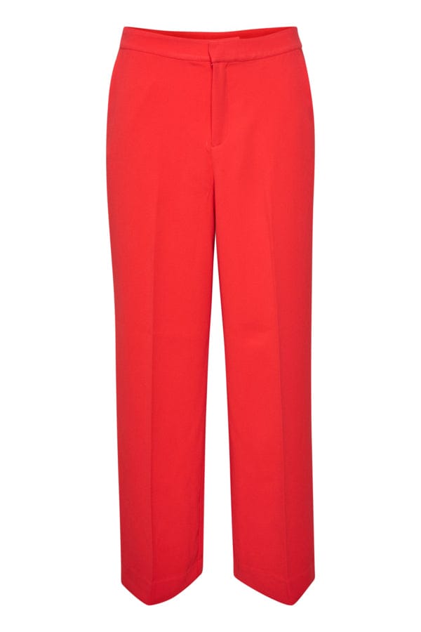 Saint Tropez Wide Leg Trousers Hibiscus Red