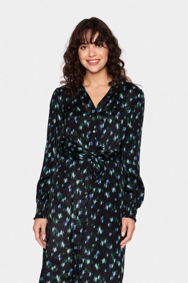 Saint Tropez Winter Floral Print Dress Multi
