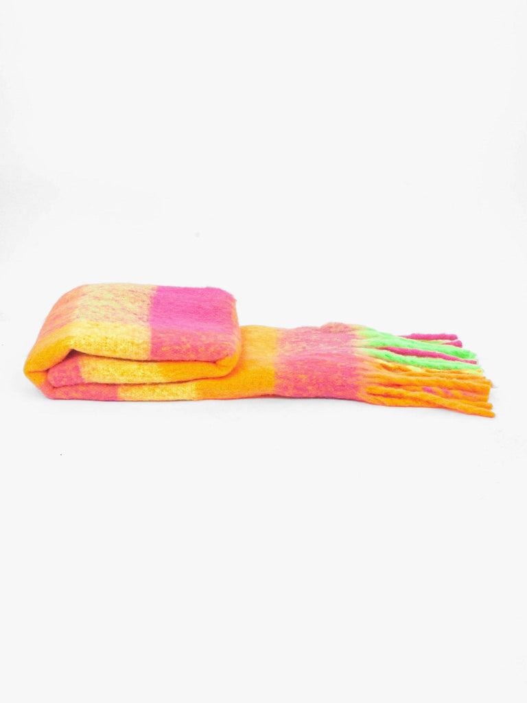 Sarta Accessories - Joey Heavyweight Scarf - Rainbow, Square Check One-size