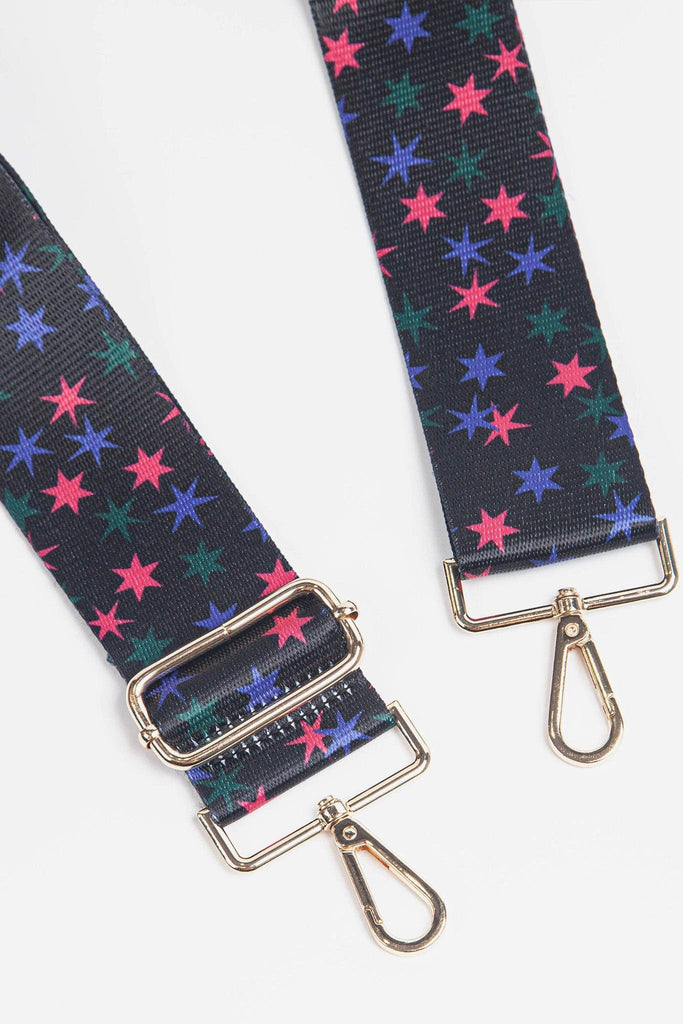 Sarta Accessories - Multicolour Multi Star Wide Bag Strap One-size