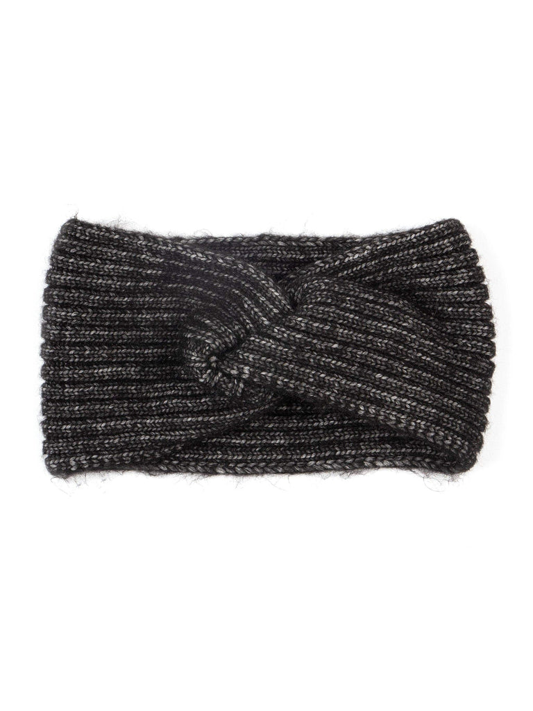 Sarta Accessories - Selena Knitted Headband - Black, Ribbed One-size