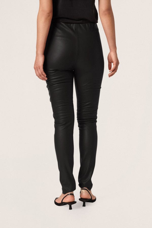 Soaked In Luxury Faux Leather Leggings Black