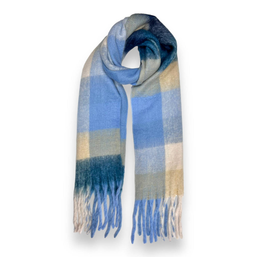 Soft Check Tassle Scarf Various