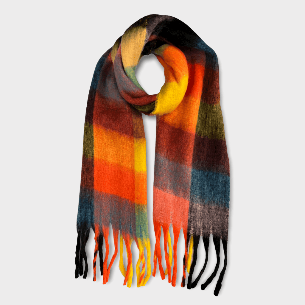 Soft Check Tassle Scarf Various Classic