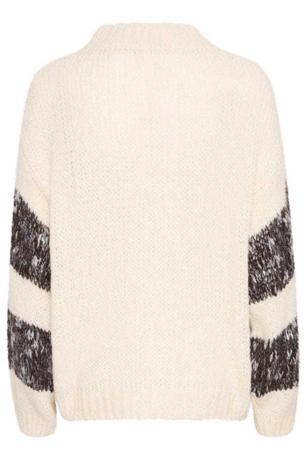 Sorbet Stripe Jumper Black Cream