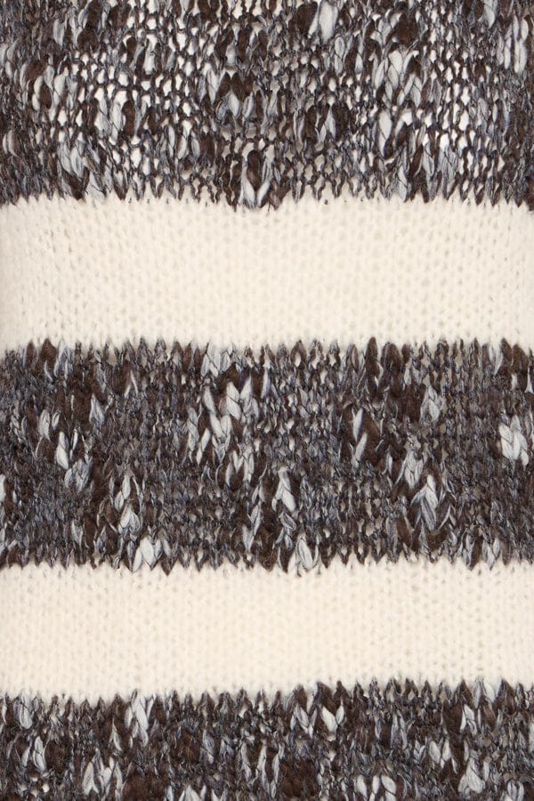 Sorbet Stripe Jumper Black Cream