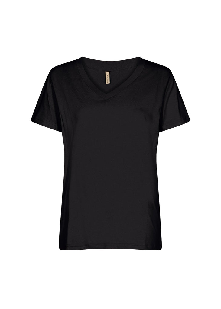 Soya Concept Cotton T Shirt Black