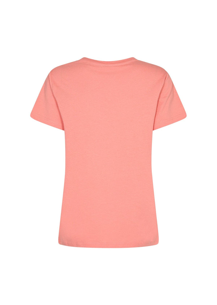 Soya Concept Cotton T Shirt Soft Coral