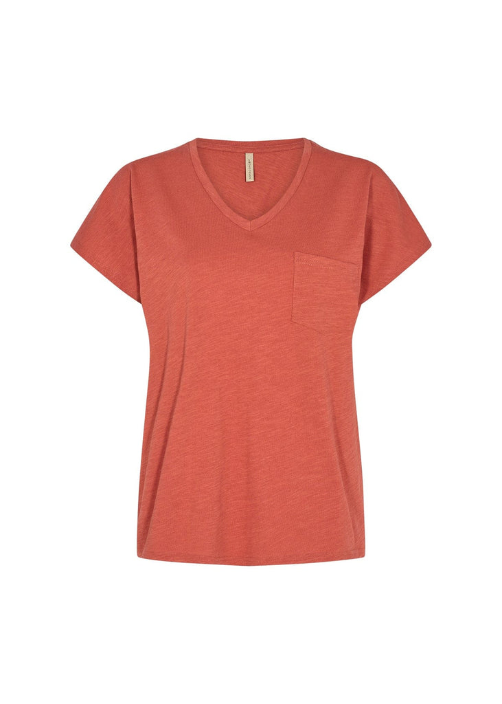 Soya Concept Cotton T Shirt Terracotta