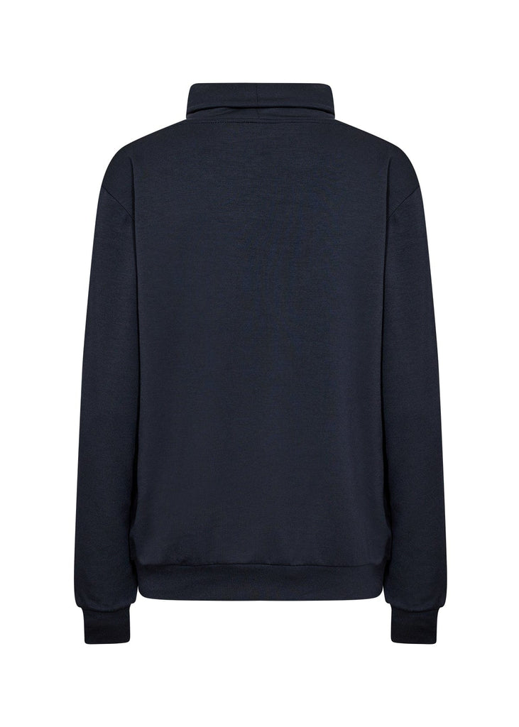 Soya Concept Cowl Neck Sweater Navy
