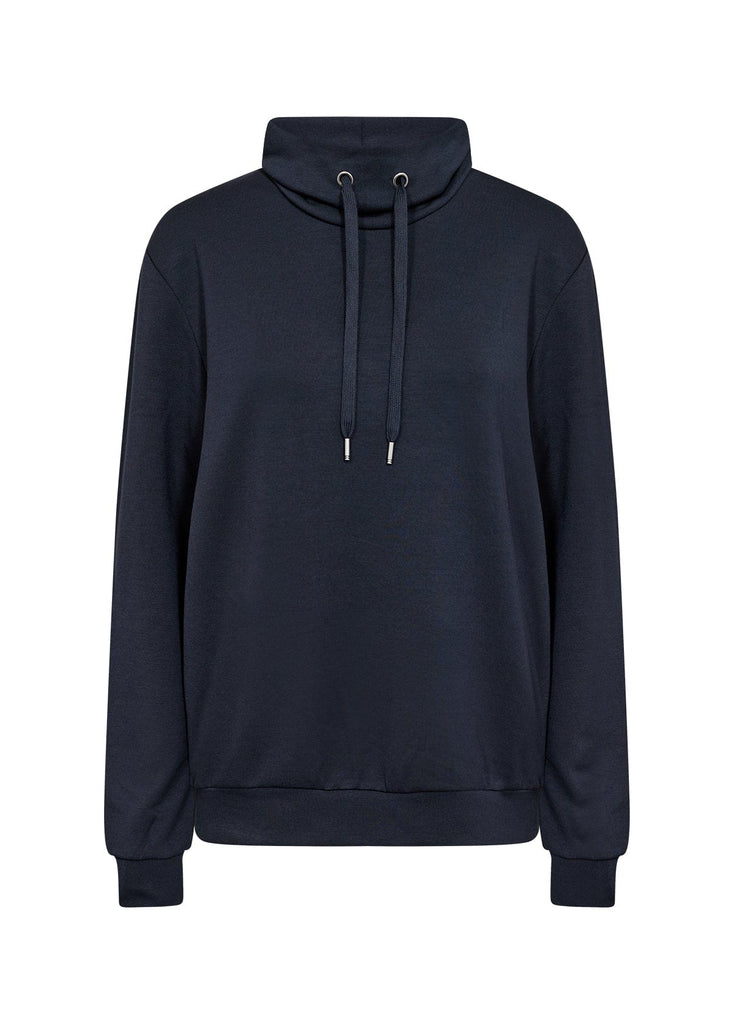 Soya Concept Cowl Neck Sweater Navy