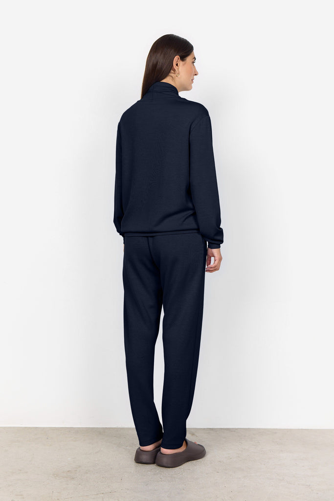 Soya Concept Cowl Neck Sweater Navy