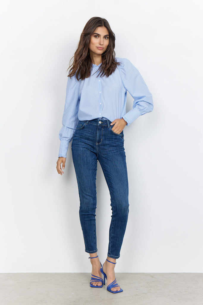 Soya Concept Denim Slim Fit Jeans Mid Blue