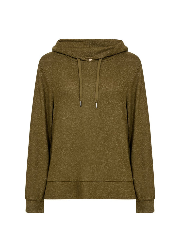 Soya Concept Hooded Jumper Khaki Green