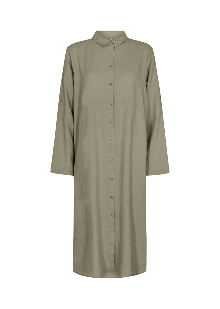 Soya Concept Button Through Dress Khaki