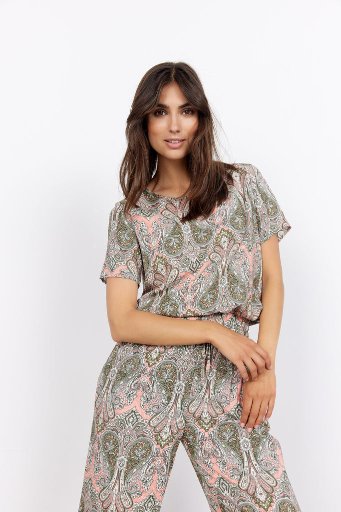 Soya Concept Paisley Print Top Multi