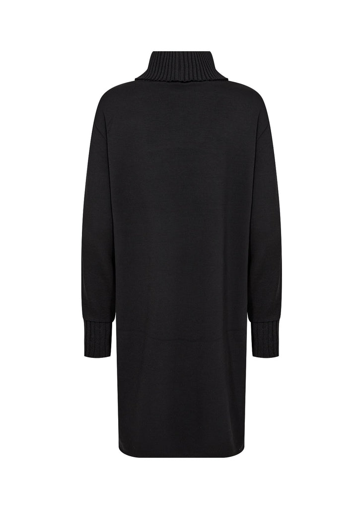 Soya Concept Roll Neck Sweater Dress Black