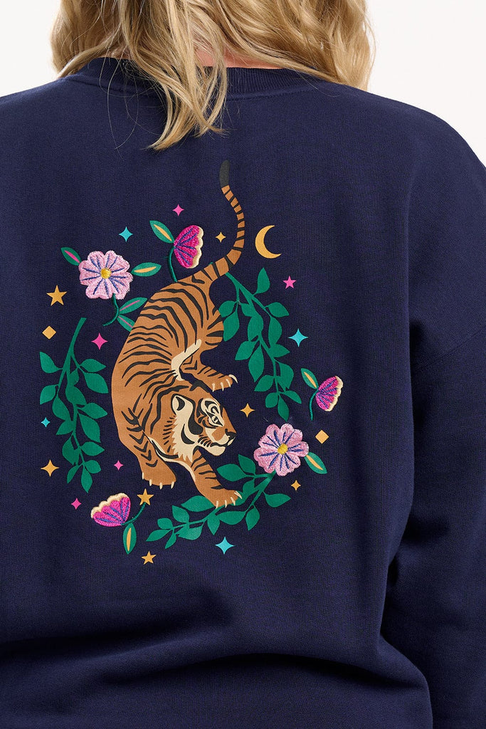 Sugarhill Eadie Relaxed Sweatshirt Navy