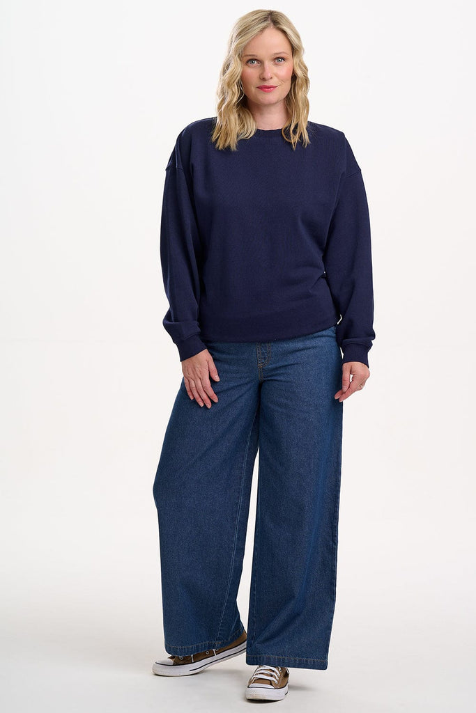 Sugarhill Eadie Relaxed Sweatshirt Navy