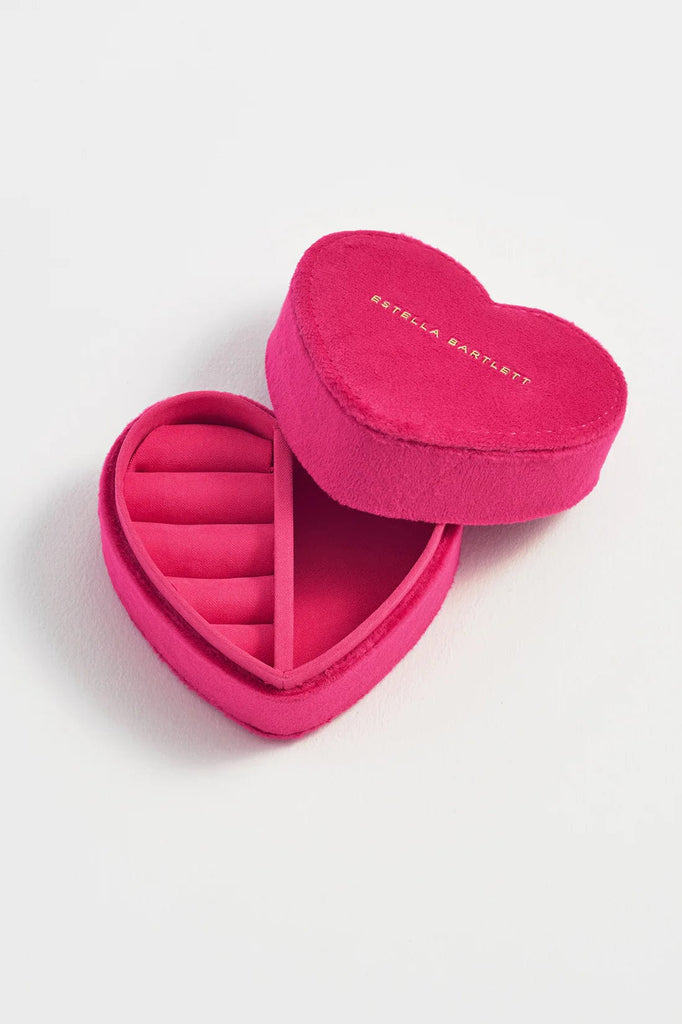 Velvet Mini Heart Shape Jewellery Box