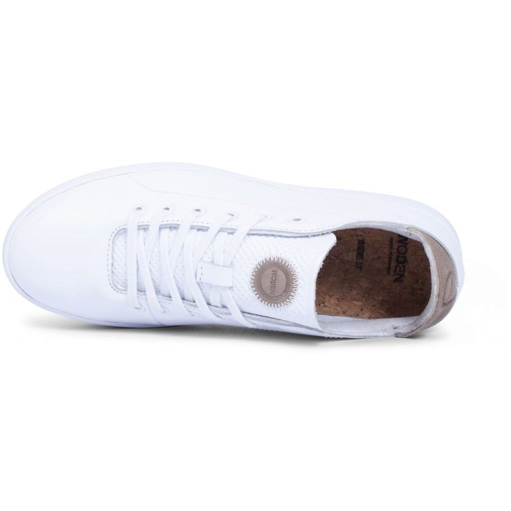 WODEN Simple Leather Sneakers white