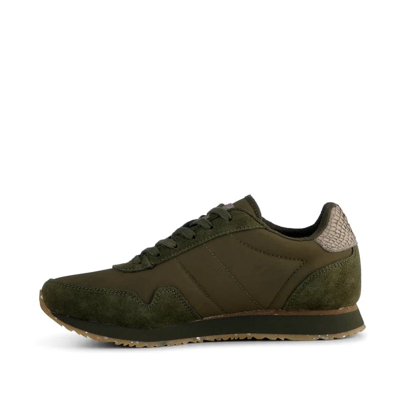 WODEN Nora III Leather Sneakers Dark Olive Very Stylish Girl