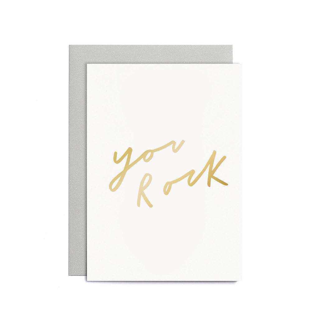 You Rock Small Card - Well Done Card 90 x 120 mm